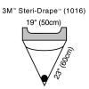Surgical Drape 3M Steri-Drape Irrigation Pouch 19 W x 23 L Inch Sterile 1016 Pack of 1