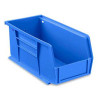 Stackable Storage Bin Uline® Blue Plastic 5 x 5-1/2 x 11 Inch S-12415BLU Box of 12