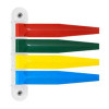 Exam Room Signal Flag McKesson Wall Mount 4 Flag 16-FLAGWM4 Bag of 1