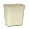 Fire-Resistant Trash Can 28 Quart Beige Thermoset Polyester Open Top FG254300BEIG Pack of 1