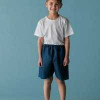 Exam Shorts MediShorts® Small Navy Blue Nonwoven Pediatric Disposable 53580 Case of 50