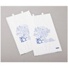 950231 TIDI Products, LLC. Bedside Bag, 6½" x 3 1/8" x 11 3/8", Flame Retardant Paper, Blue Floral Print, 2000/cs (To Be DISCONTINUED) (cs)