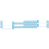 449C Medical ID Solutions. Wristband Set, 4-Part, Mother-Baby Set, Imprinter, Custom Printed, Blue, 100/bx (bx)