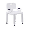 Bath Bench McKesson Removable Arms Plastic Frame Removable Backrest 21-1/4 Inch Seat Width 350 lbs. Weight Capacity 146-RTL12505 Pack of 1