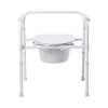 Commode Chair McKesson Fixed Arms Steel Frame Back Bar 13-1/2 Inch Seat Width 350 lbs. Weight Capacity 146-11148-4 Case of 1