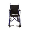 Transport Chair McKesson Aluminum Blue 300 lbs Fixed Arms Padded Black 146-ATC19-BL Each/1