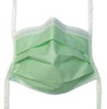 Surgical Mask Fog Shield® Anti-fog Tape Pleated Tie Closure One Size  Green NonSterile Not Rated Adult 65-3322 Case of 250