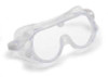 Safety Goggles Clear Tint Plastic Lens Clear Frame Elastic Strap One Size 9675 Pack of 1