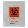 Specimen Transport Bag with Document Pouch 12 x 15 Inch Zip Closure Biohazard Symbol / Storage Instructions NonSterile Q606 Pack of 100