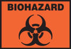 Pre-Printed Label Accuform Signs Warning Label Black / Orange Vinyl Biohazard w/Sign Black Biohazard 3-1/2 X 5 Inch 8140794 Each/1
