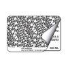 Pre-Printed Label Identi-Hide Chart Tab White Paper Hide Identi-Hide Black Protection Label 2 x 3 Inch PPMS34 Roll of 1