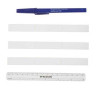 Skin Marker with Ruler and Labels McKesson Prep-Resistant Gentian Violet Ink Full Size Regular Tip Sterile 19-0752 Box of 50