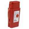 Portable Sharps Container SharpSafety Red Base 8-3/4 H x 2-1/2 D x 4-1/2 W Inch Vertical Entry 0.25 Gallon 8303SA Case of 20