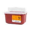 Sharps Container Sharps® Red Base 5 H x 10 W x 7 D Inch Horizontal Entry 1 Gallon 8703 Case of 24