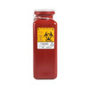 Sharps Container Sharps-Tainer® Red Base 10 H x 3-1/2 W x 3-1/2 D Inch Vertical Entry 0.425 Gallon 185 Pack of 1