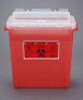 Sharps Container Bemis Sentinel Translucent Red Base 15 H x 13-7/8 L x 6-7/8 W Inch Horizontal Entry 3 Gallon 333 030 Pack of 1