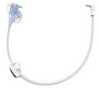 MIC-Key Button Compatible Extension Set with Y-Port, Right Angle Connector and Secur-Lok, 12'', NonSterile  0121-12, Pack of 1