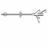 Gastrostomy Feeding Tube MIC® 18 Fr. Silicone Sterile 0100-18 Pack of 1