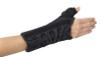 Wrist Brace with Thumb Spica ProCare® Quick-Fit® W.T.O. Aluminum / Foam / Nylon Right Hand Black One Size 79-87480 Pack of 1
