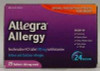 Allegra Allergy Relief Fexofenadine HCl 180 mg Strength, 15 Tablets per Box, Box of 1