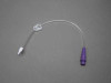 Bolus Enteral Feeding Extension Tube Set ENFit® LoProfile 12 Inch, Straight VED-1002 Pack of 1
