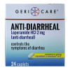 Geri-Care Anti-Diarrheal Caplet, 2 mg Loperamide HCl, 24 Caplets per Box, Box 1