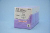 Absorbable Suture with Needle Coated Vicryl Polyglactin 910 PC-5 3/8 Circle Precision Conventional Cutting Needle Size 4 - 0 Braided J823G One Dozen