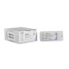 Absorbable Suture with Needle Coated Vicryl Polyglactin 910 PS-2 3/8 Circle Precision Reverse Cutting Needle Size 3 - 0 Braided J497H Box of 36