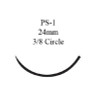 Absorbable Suture with Needle Monocryl Poliglecaprone PS-1 3/8 Circle Precision Reverse Cutting Needle Size 3 - 0 Monofilament Y936H Box of 36