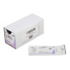 Absorbable Suture with Needle Coated Vicryl Polyglactin 910 PS-2 3/8 Circle Precision Reverse Cutting Needle Size 4 - 0 Braided J496G Box of 12