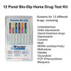 Drugs of Abuse Test Kit Premier Bio-Dip AMP, BAR, BUP, BZO, COC, mAMP/MET, MDMA, MTD, OPI, OXY, PCP, THC 50 25 Tests CLIA Waived PDA-12CW-LC Case of 25