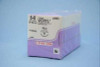 Absorbable Suture with Needle Coated Vicryl Polyglactin 910 PS-3 3/8 Circle Reverse Cutting Needle Size 6 - 0 Braided J499G Box of 12