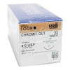 Absorbable Suture with Needle LOOK® Chromic Gut C-6 3/8 Circle Reverse Cutting Needle Size 4 - 0 558B Box of 12