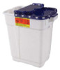 Pharmaceutical Waste Container Recykleen White Base 18-1/2 x 17-3/4 x 11-3/4 Inch Vertical Entry 9 Gallon 305329 Case of 8