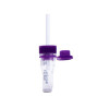 Safe-T-Fill® Capillary Blood Collection Tube K2 EDTA Additive 125 µL Pierceable Attached Cap Plastic Tube 076011 Case of 500