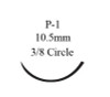 Absorbable Suture with Needle Coated Vicryl Polyglactin 910 P-1 3/8 Circle Precision Reverse Cutting Needle Size 5 - 0 Braided J490G Box of 12