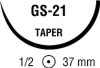 Absorbable Suture with Needle Polysorb Polyester GS -21 1/2 Circle Taper Point Needle Size 2 - 0 Braided CL-13-MG Box of 12