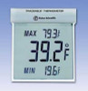 Digital Thermometer Fisherbrand Traceable® Big-Digit See-Thru Celsius -25° to +70°C Internal Sensor Window / Wall Mount Battery Operated 15077960 Pack of 1