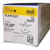 Absorbable Suture with Needle LOOK® Plain Gut C-6 3/8 Circle Reverse Cutting Needle Size 3 - 0 554B One Dozen