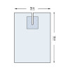 EENT Drape McKesson EENT Split Drape 76 W x 124 L Inch Sterile 183-I80-09143G-S Case of 22