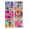 Disney® 75 per Roll Mickey and Minnie Mouse Glitter Sticker 2-1/2 Inch 1630 Roll of 90