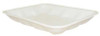 Food Tray Novipax 0.63 x 5-3/4 x 8-1/4 Inch White Foam 100072178 Case of 500