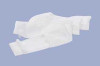 Cleanroom Wet Mop Pad Contec® EasyReach Bound Edge White Polyester Disposable MEQT0002 Case of 60