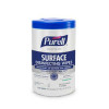 Purell® Healthcare Surface Disinfectant Cleaner Premoistened Alcohol Based Manual Pull Wipe 110 Count Canister Unscented NonSterile 9340-06 Carton of 110
