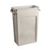 Trash Can Rubbermaid Slim Jim 23 gal. Beige LLDPE Rectangular FG354060BEIG Case of 4