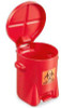 Medical Waste Receptacle ULINE6 gal. Round Red HDPE Step On H-5191 Pack of 1