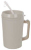 Drinking Mug 34 oz. Gray Plastic Reusable GP55408 Case of 24