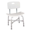 Bath Bench McKesson Without Arms Aluminum Frame With Backrest 20 Inch Seat Width 500 lbs. Weight Capacity 146-12021KD-1 Case of 1
