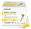 Safety Lancet McKesson 1.5 mm Blade Retractable Push Button Activation Finger 16-PBSL17GX Case of 2000