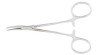 Hemostatic Forceps Miltex® Halsted-Mosquito 5 Inch Length OR Grade German Stainless Steel NonSterile Ratchet Lock Finger Ring Handle Curved Serrated Tips with 1 x 2 Teeth 7-16 Pack of 1